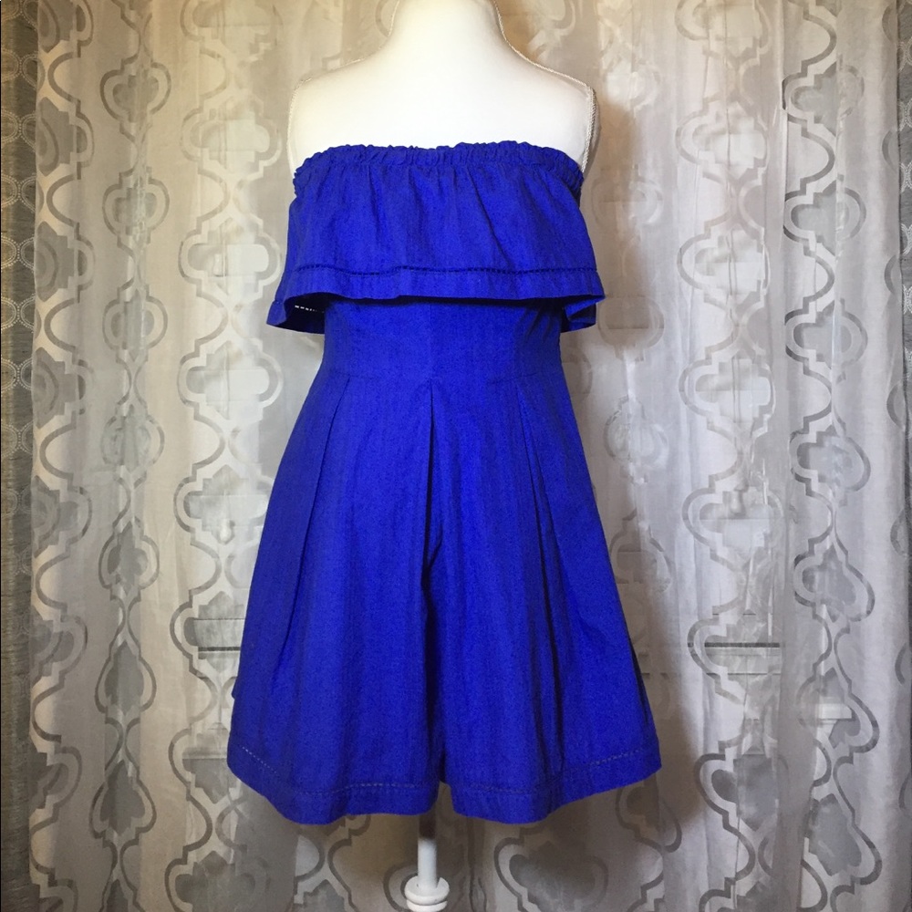Free People Adorable Blue Romper